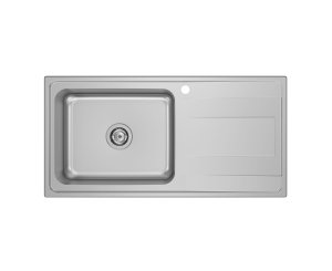 STAINLESS STEEL SINK BUDAPEST-100 ED 100x50 1C.1E.RIGHT. WITHOUT COUNTERTOP