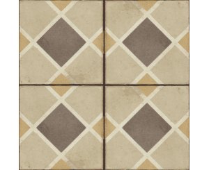 OTTOCENTO DECORO TAPPETO 1 AMBRA 20x20  