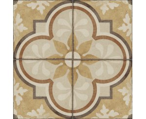 OTTOCENTO DECORO TAPPETO 4 AMBRA 20x20  