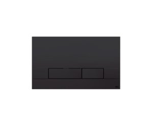 NARROW DOUBLE DISCHARGE BUTTON SOFT TOUCH BLACK