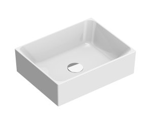 NEW ZERO 45 45x35 COUNTERTOP BASIN WITH WHITE OVERFLOW  