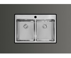 STAINLESS STEEL SINK BMR D-34-34 EN-OE 75x50 1C. FLUSH