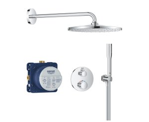 GROHTHERM RAINSHOWER MONO 310 2S CHROME THERMOSTAT ASSEMBLY