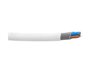 ROUND HOSE H05VV-F 2x1mm2 25m WHITE