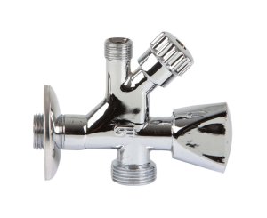 DOUBLE OUTLET MIXED WASHER/BASIN VALVE 1/2" // 3/4" 3/8"