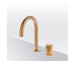 ISOLA SINGLE-LEVER BASIN MIXER WITH FIXED SPOUT COPPER ETERNICE