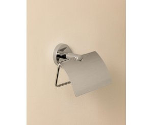 START CHROME TOILET ROLL HOLDER WITH LID