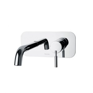 SINGLE LEVER ATICA BUILT-IN CHROME SINK SPOUT-19 WITH PLATE  