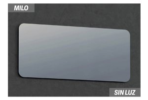 MILO MIRROR 100x070 CORNERS RADIO 4CM