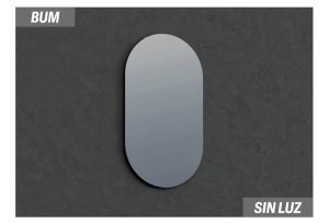 BUM MIRROR 050x090 ROUND CORNERS WITHOUT LIGHT 