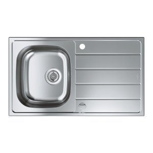 K200 860x500 TOP STAINLESS STEEL SINK WITH DRAINER