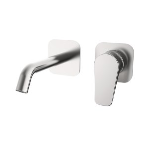 NAVA SINGLE-LEVER BASIN MIXER WITH 200mm SPOUT ETERNICE STEEL