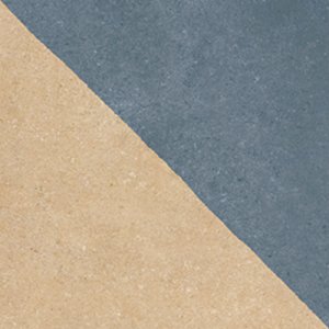 TERRACOTTA MODULE STRAW-BLUE RECT. 20x20