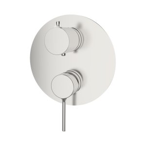 TIME SINGLE-LEVER SHOWER MIXER BUILT-IN WITH DIVERTER 2S ETERNICE STEEL