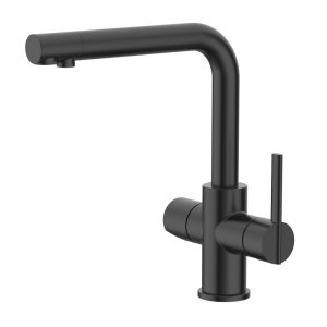 KASVI SINGLE LEVER SINK 3 WAY METAL BLACK ETERNICE