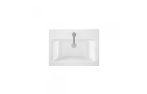 LOOK 63 SEMI-RECESSED SINK WITH WHITE HOLE