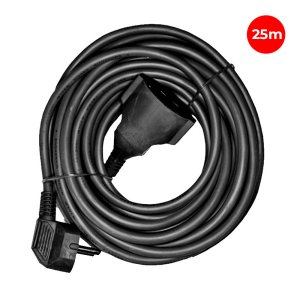 HOSE EXTENSION T/TL 25M 3x1.5mm FLEXIBLE BLACK EDM