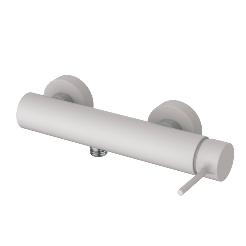 TIME SINGLE-LEVER SHOWER MIXER WITH WHITE EPOXY KIT