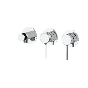 TIME SINGLE-LEVER SHOWER HORIZONTAL BUILT-IN DOUBLE-LEVER CHROME
