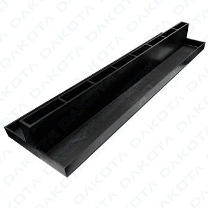 GRILLE 13x50 PP HIDDEN SLIM CENTRAL H.20mm BLACK
