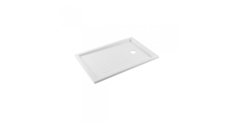 ACRYLIC PIANO SHOWER TRAY 150x75x3.5 WHITE