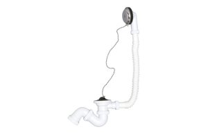 SIPHON BATH VALVE WITH OVERFLOW PIPE Ø40 1 1/2"