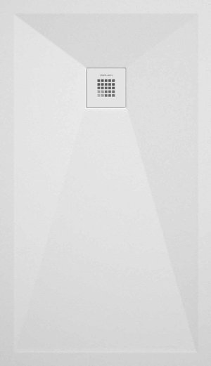 STONE PLUS SHOWER TRAY 90x75 PLAIN WHITE