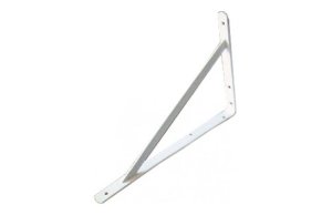 REINFORCED SUPPORT BRACKET 250x400MM WHITE