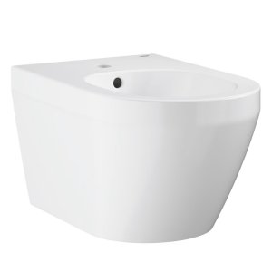 EURO CERAMIC SUSPENDED BIDET ALPINE WHITE