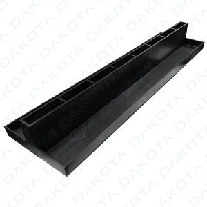 13x50 PP CONCEALED SLIM CENTRAL GRILLE H.60mm BLACK