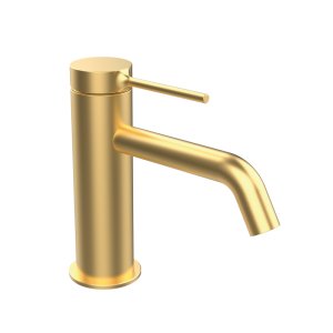 ETERNICE TIME MALE SINGLE-LEVER BASIN BASIN WITH VALVE, BRUSHED GOLD