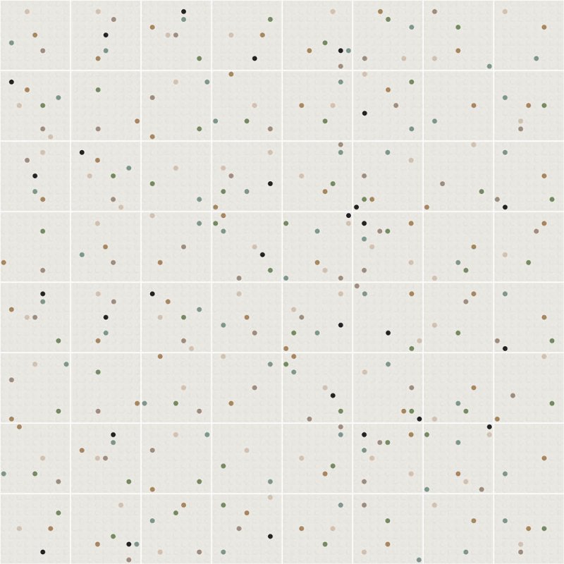 RONTO MULTICOLOR 13x13
