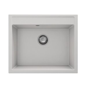 GRANITE INSET SINK S 1C 600x510 WHITE