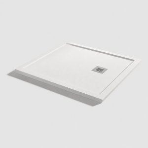 ARQ ZERO WHITE RESIN SHOWER TRAY 90x100