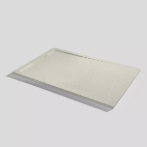 HALO SLATE BEIGE RESIN SHOWER PLATE 136x90