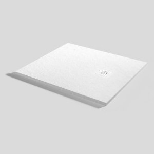 RESIN SHOWER TRAY WITH SLATE BASE WHITE 100x90