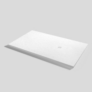 RESIN SHOWER TRAY WITH SLATE BASE WHITE SLATE 140x80