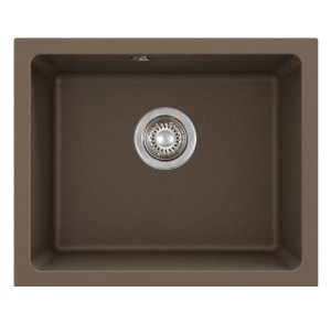 Triple-installation granite sink, 1-bowl, 560x460, Frappé