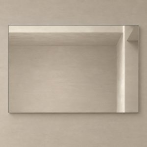 El Escorial 120x80 Mirror with Brushed Matte Aluminum Frame