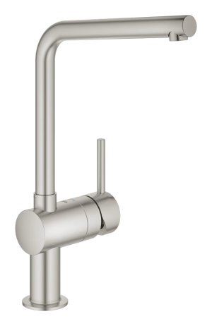 Minta Single-Lever Kitchen Faucet, L-Spout, SuperSteel