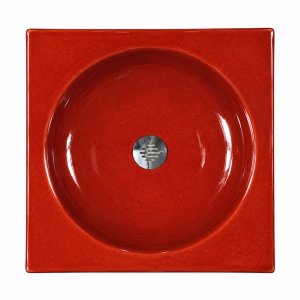 FERRES Glazed Sink/Washbasin MALLORCA 24-Red 45x45