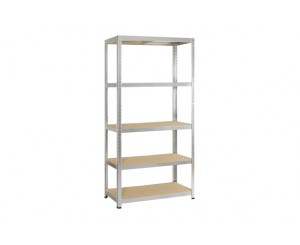 ESTANTERIA METALICA 5 ESTANTES MADERA 180x90x40 
