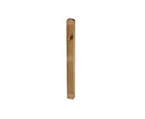 POSTE MADERA CUADRADO 7x7x080 CAB.REDONDA OFERTA