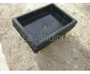 LAVABO ESCARCILADO NEGRO MARQUINA