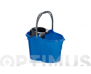 CUBO CON ESCURRIDOR 15 L - AZUL MAYA OFERTA