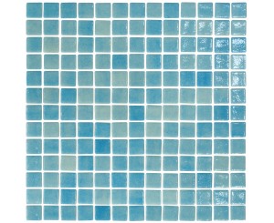 ONIX GRESITE 25252 NIEVE ADZ AZUL TURQUESA 2.5x2.5 MALLA