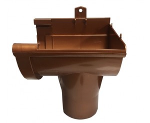 CANALON PVC G125 CONECTOR DCHO. COBRE