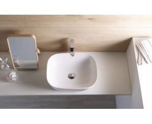 LAVABO OLEA S/ENCIMERA 490x400x145 BLANCO