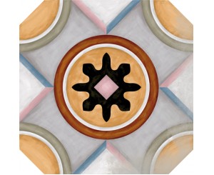 OCTOGONO MUSICHALLS MULTICOLOR 20x20