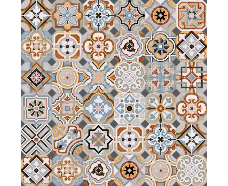 OCTOGONO MUSICHALLS MULTICOLOR 20x20